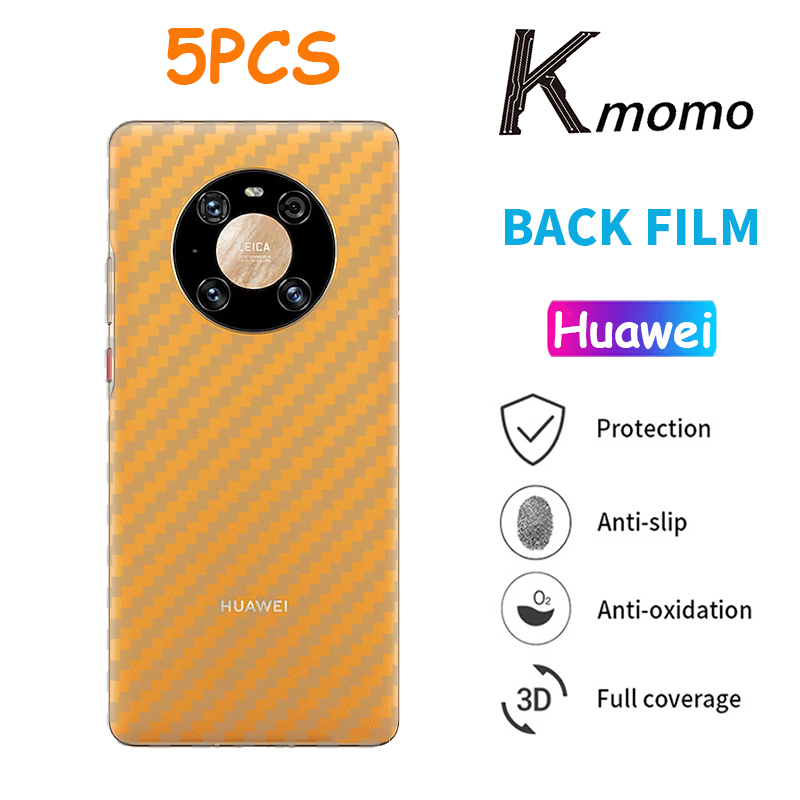 Miếng Dán Sợi Carbon Bảo Vệ Mặt Sau Cho Huawei P40 P30 Mate 40 30 20 P20 Pro Plus Lite 2018