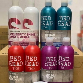 [AUTH] [XẢ HÀNG TỒN KHO] CẶP DẦU GỘI TIGI ĐỎ, TÍM 750ML