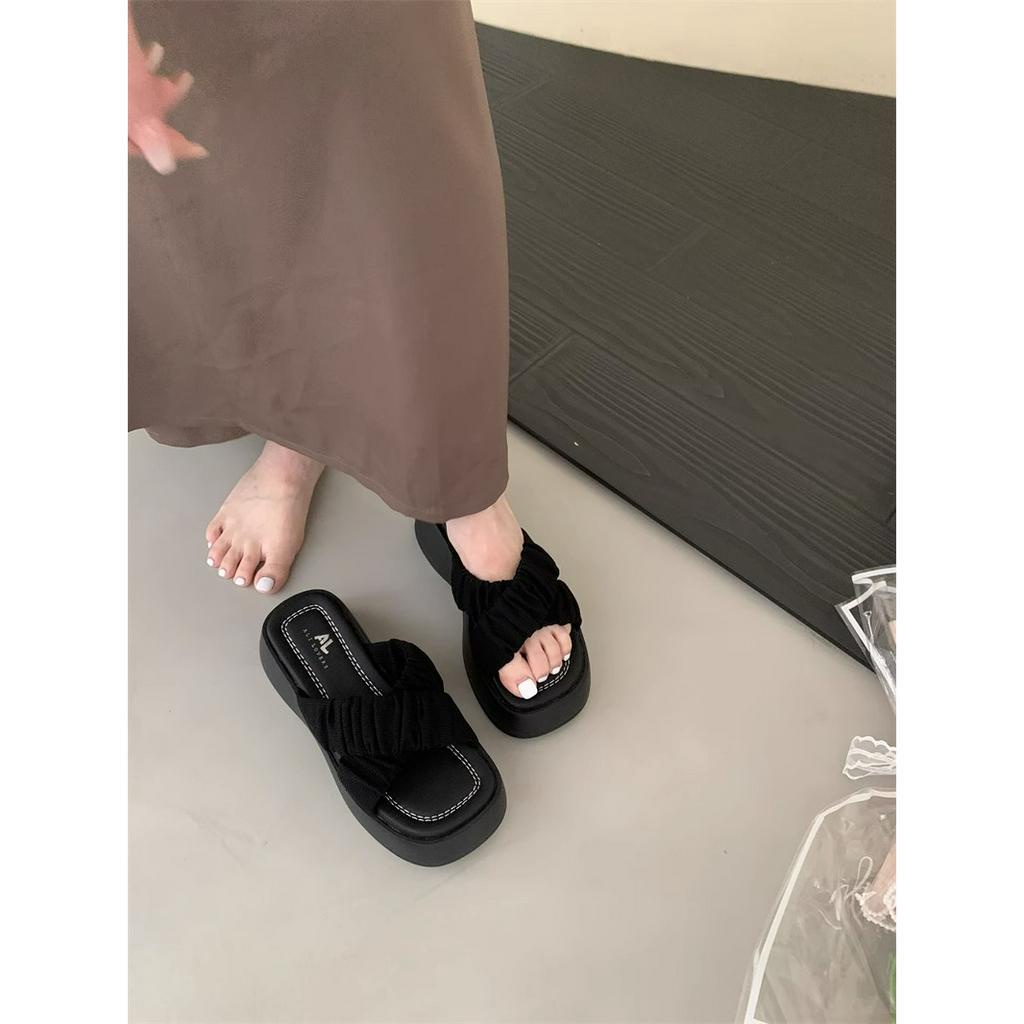 Dép Xỏ Ngón Đế Dày Quai Chéo Mùa Hè Phong Cách Mới 2023