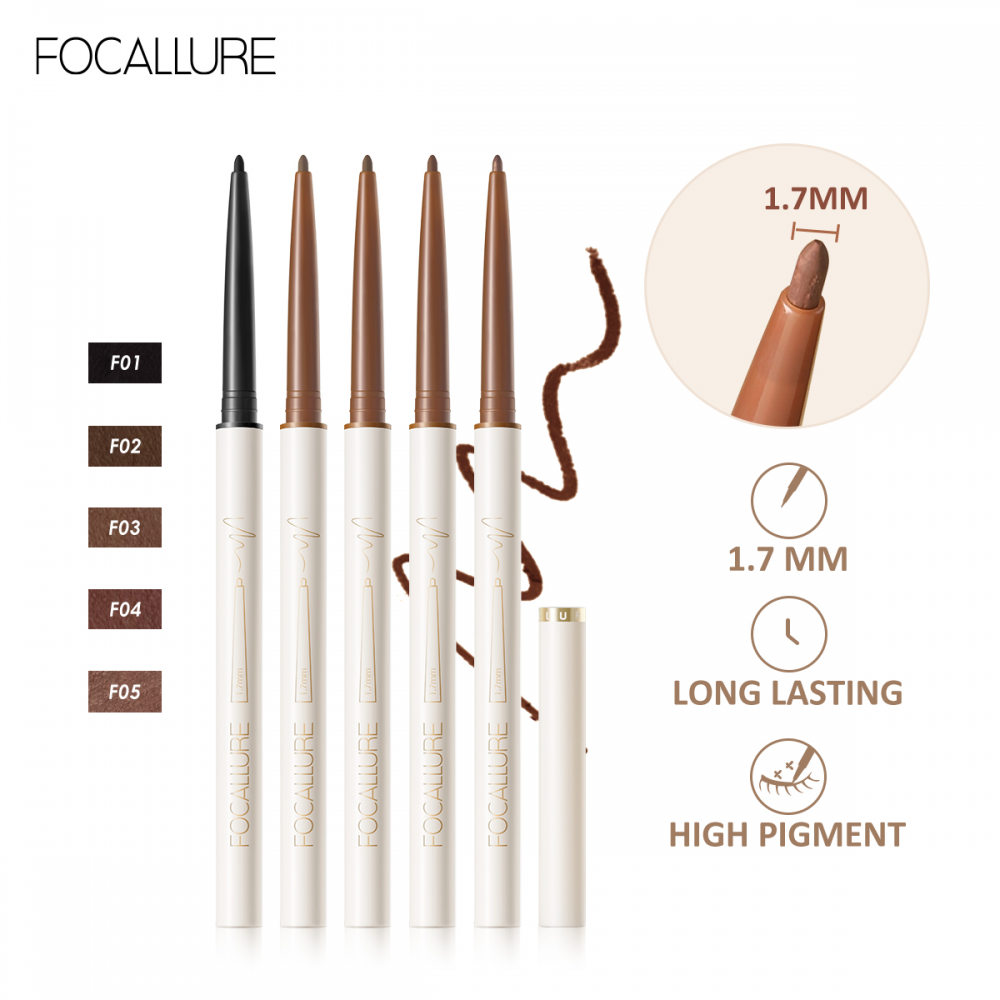 [Hàng mới về] Chì Kẻ Mắt Dạng Gel Focallure 1.7mm Siêu Mỏng Kháng Nước Lâu Trôi