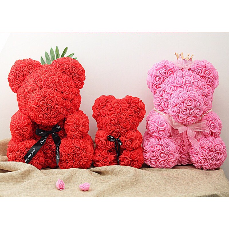 Quà Tặng Siêu cấp gấu Teddy làm từ hoa hồng | BigBuy360 - bigbuy360.vn