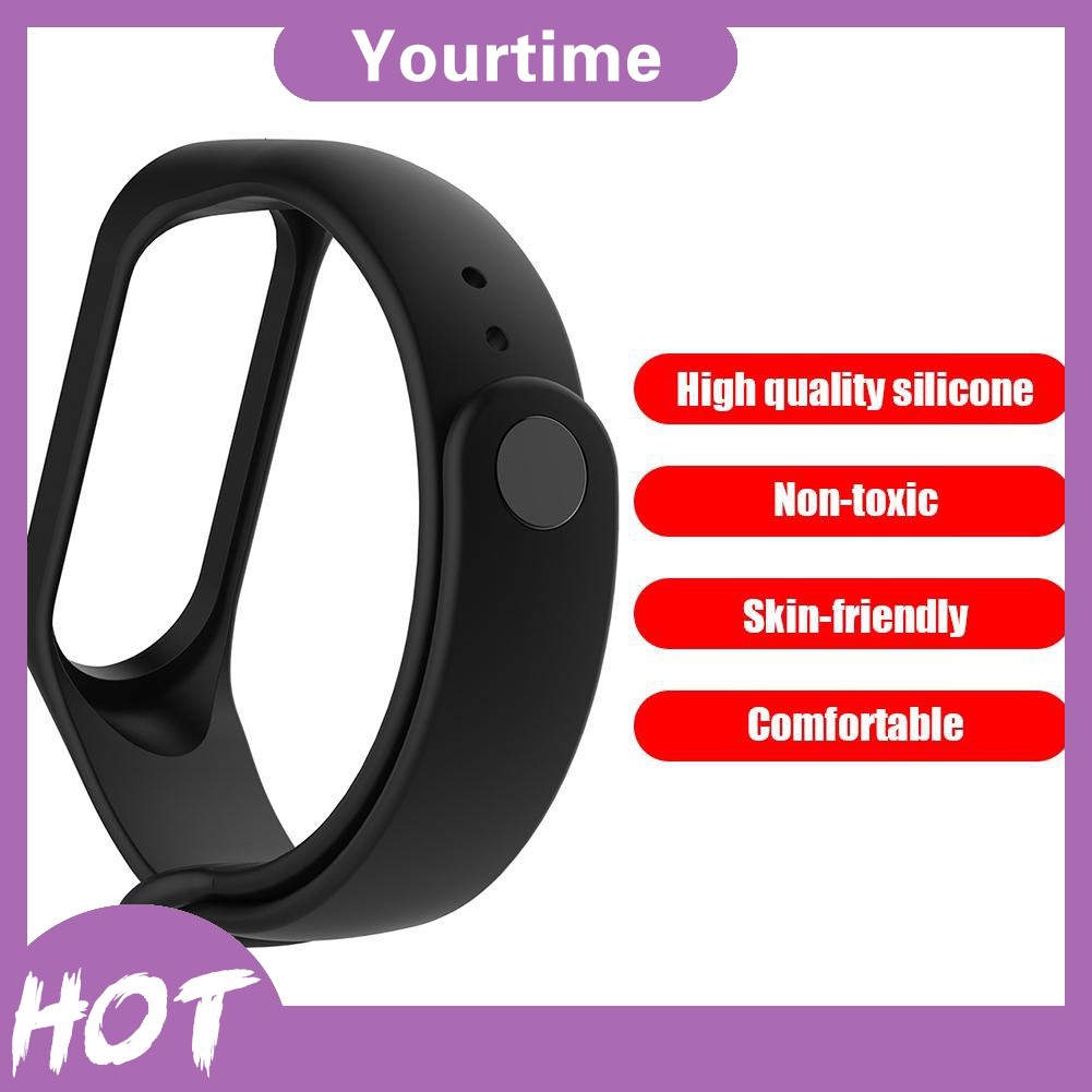 Dây đeo thay thế bằng silicone dành cho đồng hồ đeo tay Xiaomi Miband 3 4