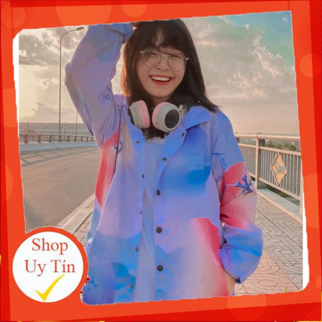 ÁO KHOÁC GIÓ CHỮ Y DIRTY COINS - ÁO LOANG KHOÁC DÙ IN CHỮ Y [ Có sẵn ]