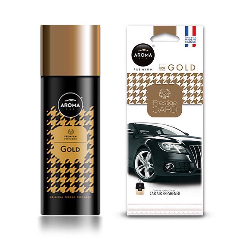 Nước hoa ô tô Aroma Car Prestige Spray Dạng Xịt 50ml - Có kèm lá thơm theo mùi