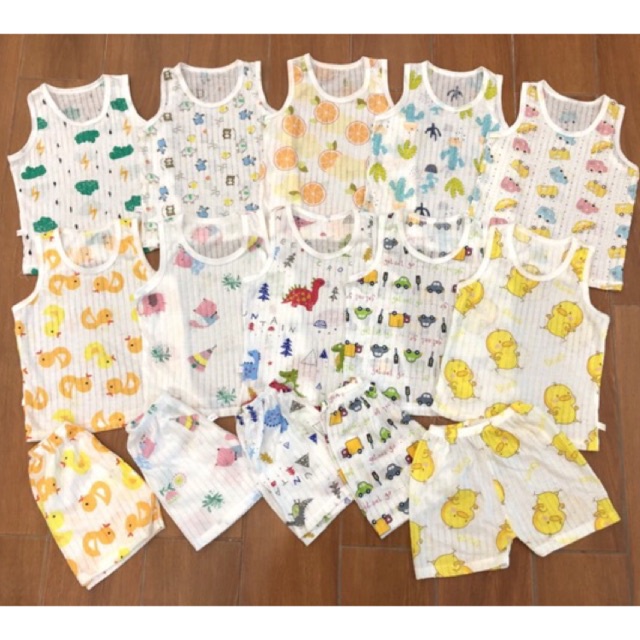 Xả kho!!! Bộ ba lỗ cotton giấy