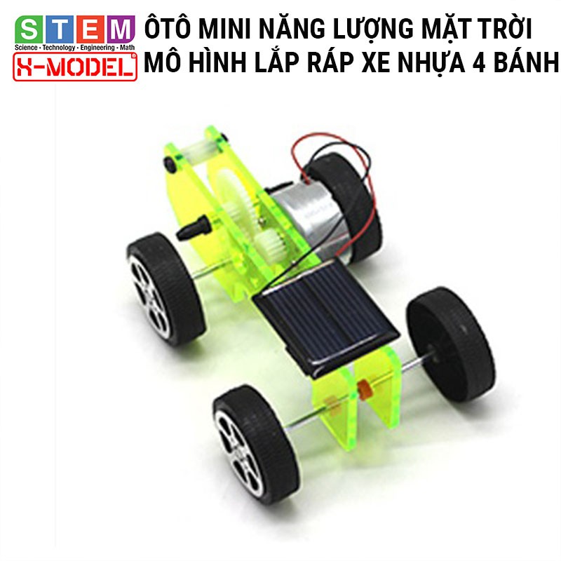 Đồ chơi  sáng tạo STEM Ôtô mini nhựa năng lượng mặt trời X-MODEL , Đồ chơi trẻ em DIY [Do it You] |Giáo dục STEM, STEAM