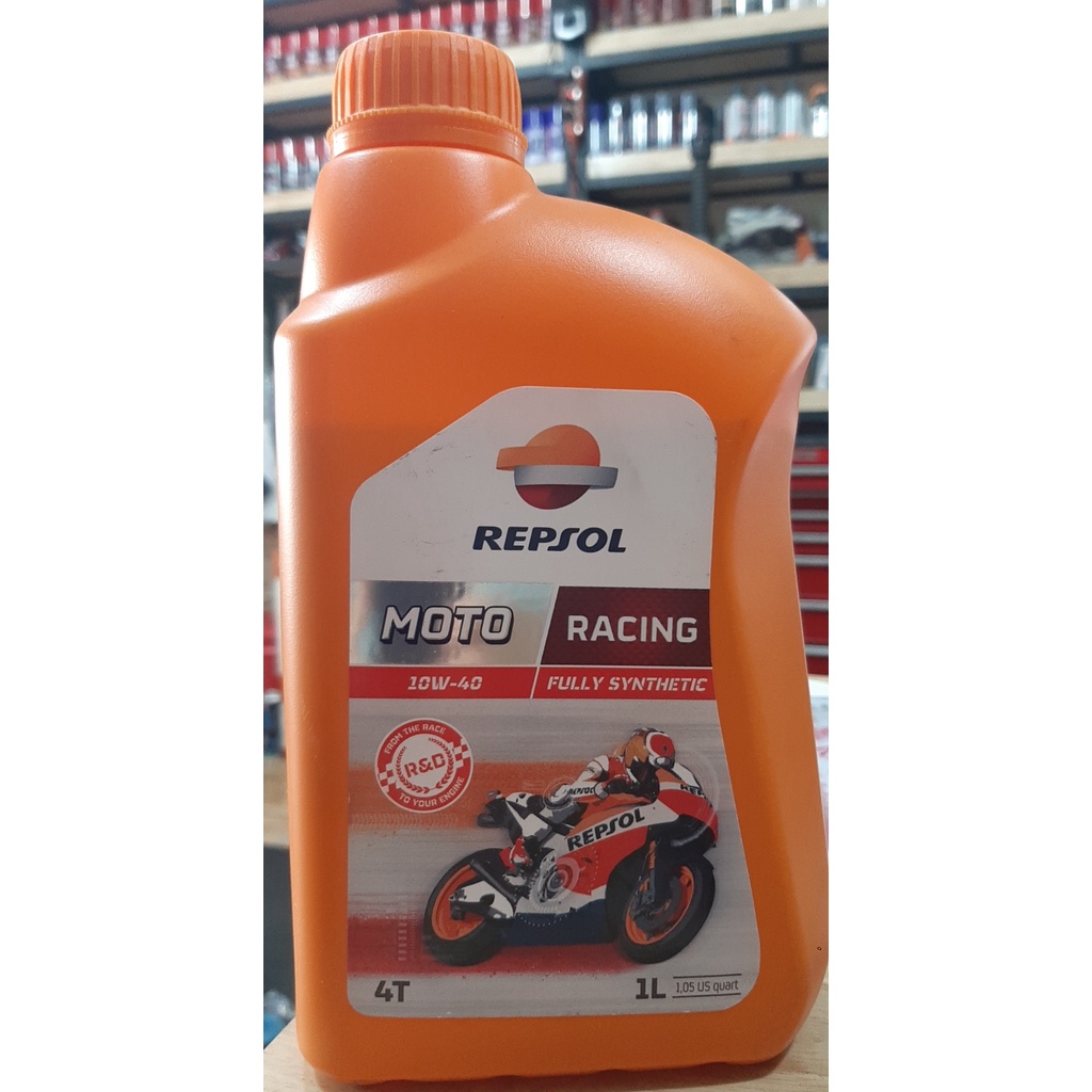 Nhớt Repsol Racing 10w40 tổng hợp hoàn toàn chính hãng Nhập Khẩu Tây Ban Nha 1 Lít