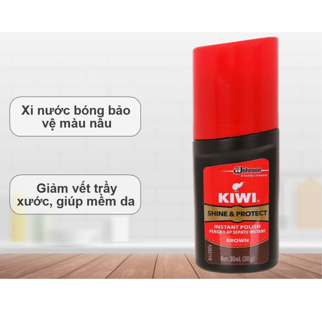 Xi đánh giày KIWI hàng Thái Lan xịn tiện dụng, Xi Dạng Nước