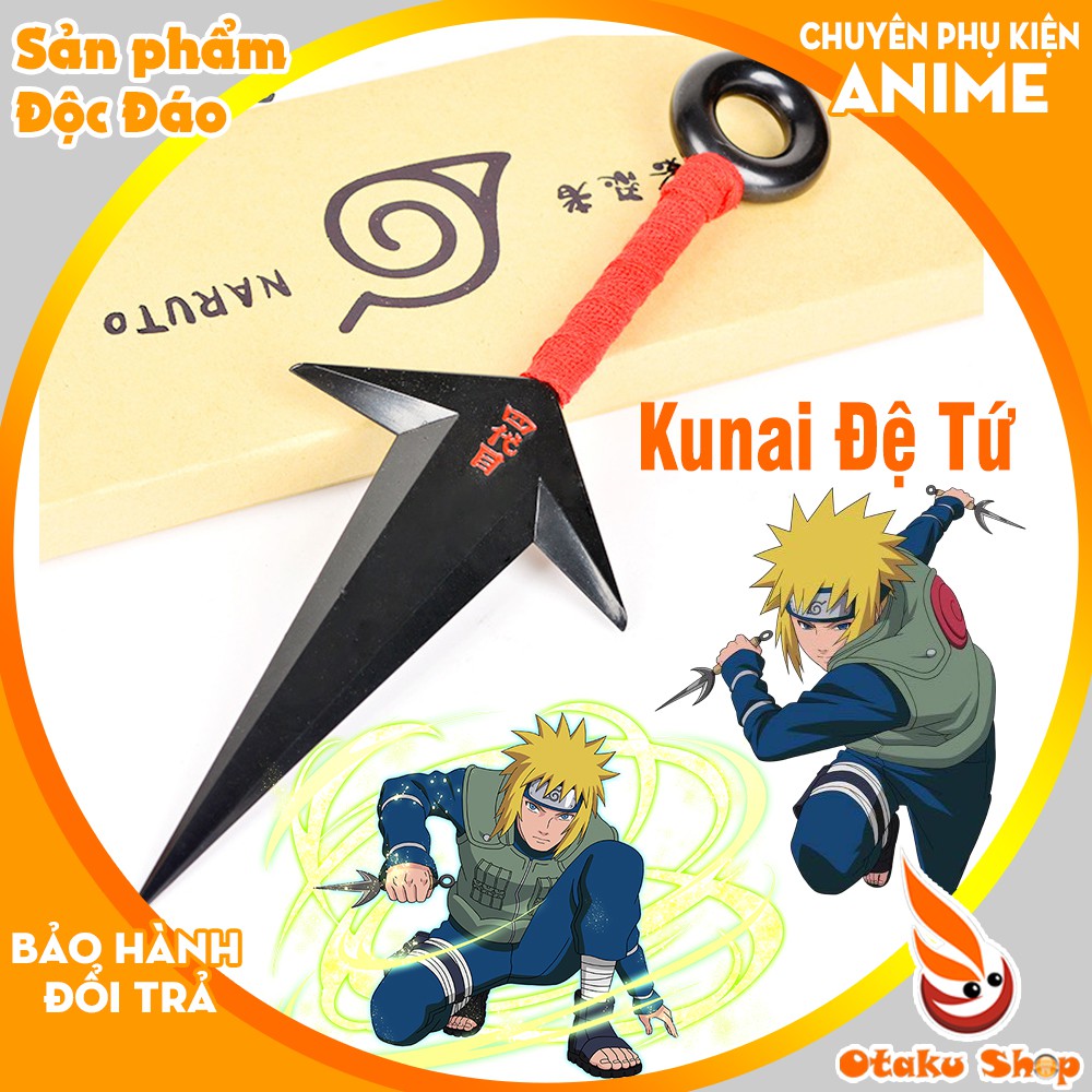 Kunai Naruto Đệ Tứ bằng nhựa dài 27cm dùng Cosplay hóa trang nhân vật trong Anime