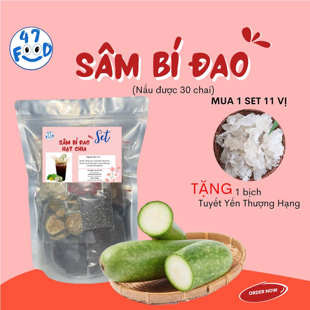 Sâm bí đao Hạt chia Thơm Ngon Set nấu siêu nhiều siêu ngon 47FOOD