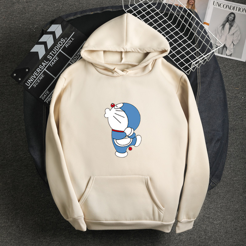 Áo Hoodie Nữ In Hình Doraemon 7 Màu Thời Trang