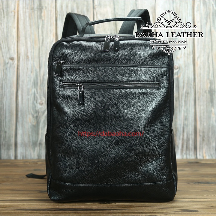 Balo laptop 14inch BHLSJ020 Balo nam da bò thật