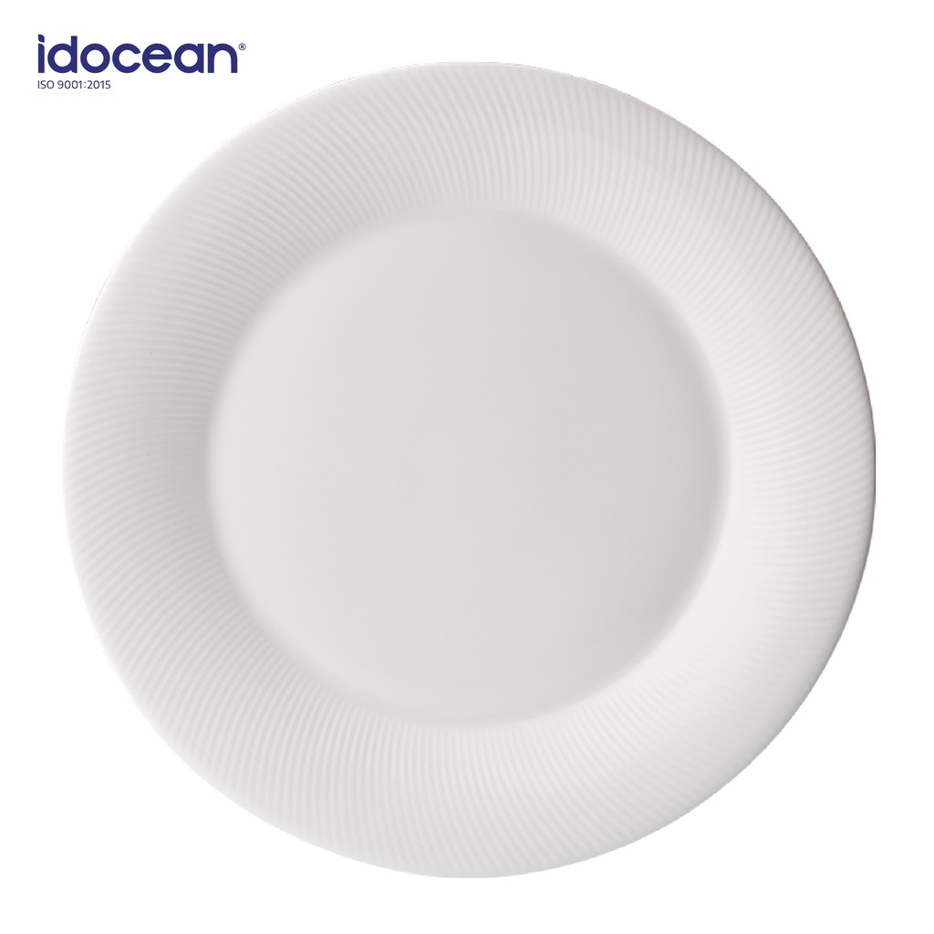 Dĩa Sứ 27.5cm Màu Trắng LOVERAMICS (Dinner Plate) - Bộ Sưu Tập Flute