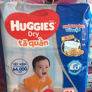 Tã quần Huggies M74/L68/XL62/XXL56
