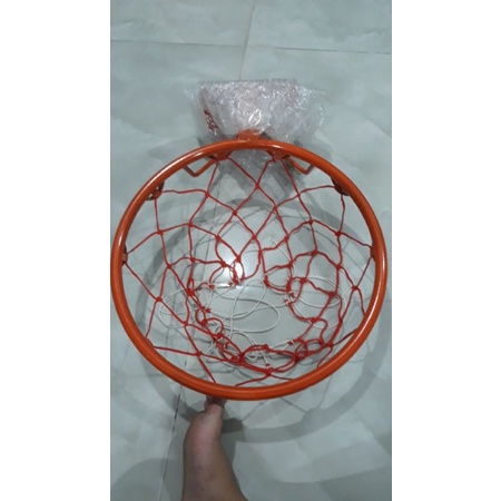 Khung vành bóng rổ giá rẻ/ Khung vành bóng rổ 45cm sắt sơn tĩnh điện kèm lưới cho bóng cỡ 6 ,7