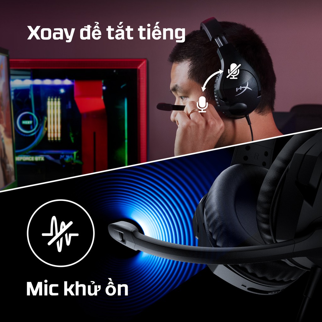 Tai nghe gaming Kingston HyperX Cloud Stinger S HHSS1S-AA-BK/G - Hàng Chính Hãng