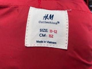 Áo gió HM BT size đại
