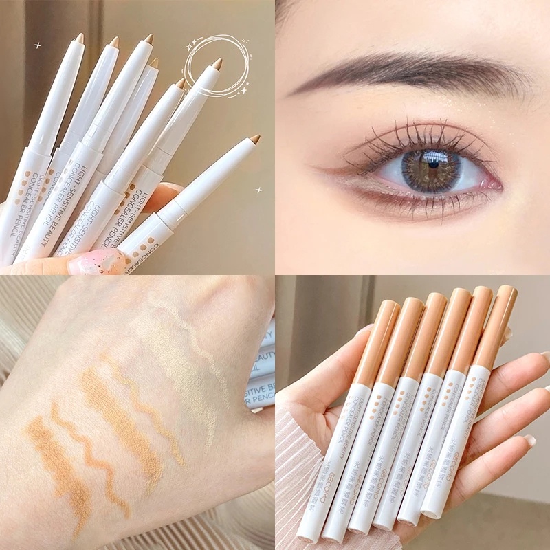Bút Che Khuyết Điểm 3 Màu Tự Nhiên Kháng Nước Lâu Trôi Che Phủ Quầng Thâm Và Mụn