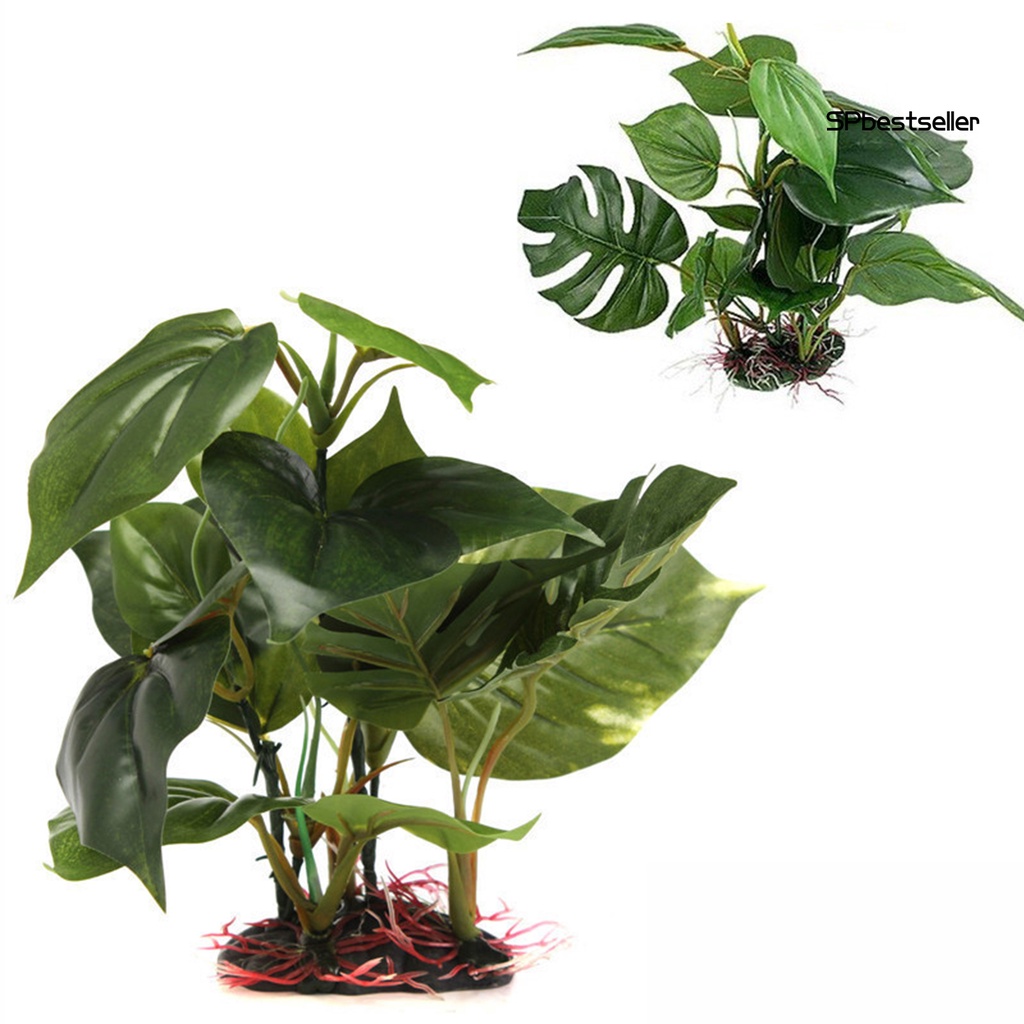 Cây giả trang trí hồ cá/ hồ nuôi động vật bò sát
