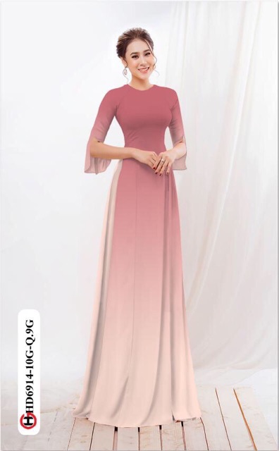 Vải áo dài ombre