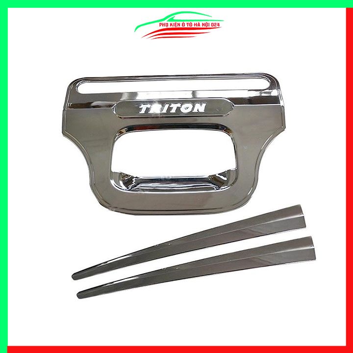 Ốp tay mở cốp mạ Crom Triton 2016-2018 trang trí xe chống va đập hiệu quả