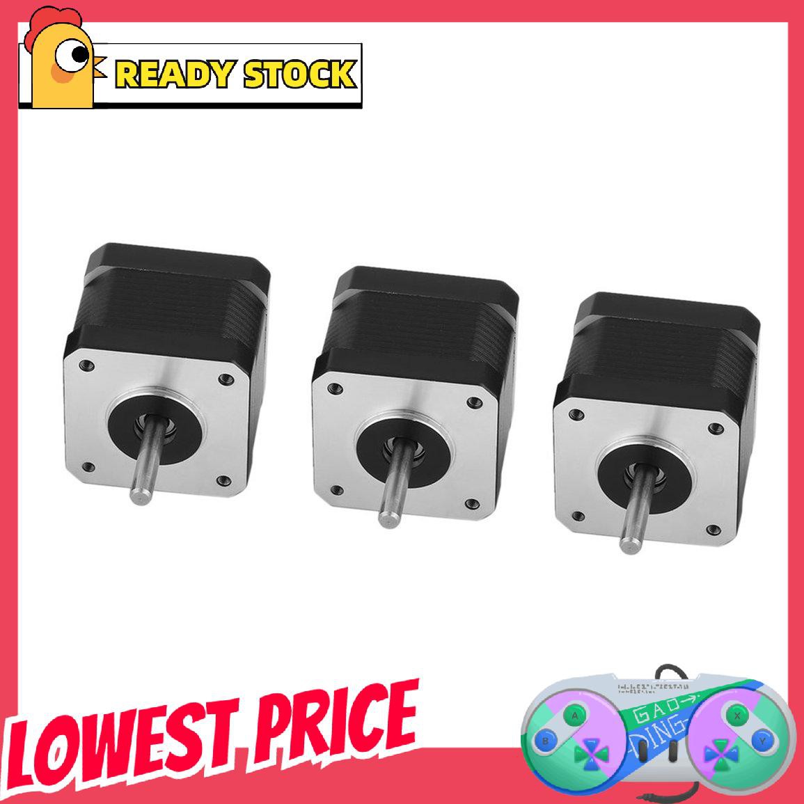 [lovely]Professional 26Ncm Stepper Motor 1.5A For 3D Printer CNC Robot 3pcs