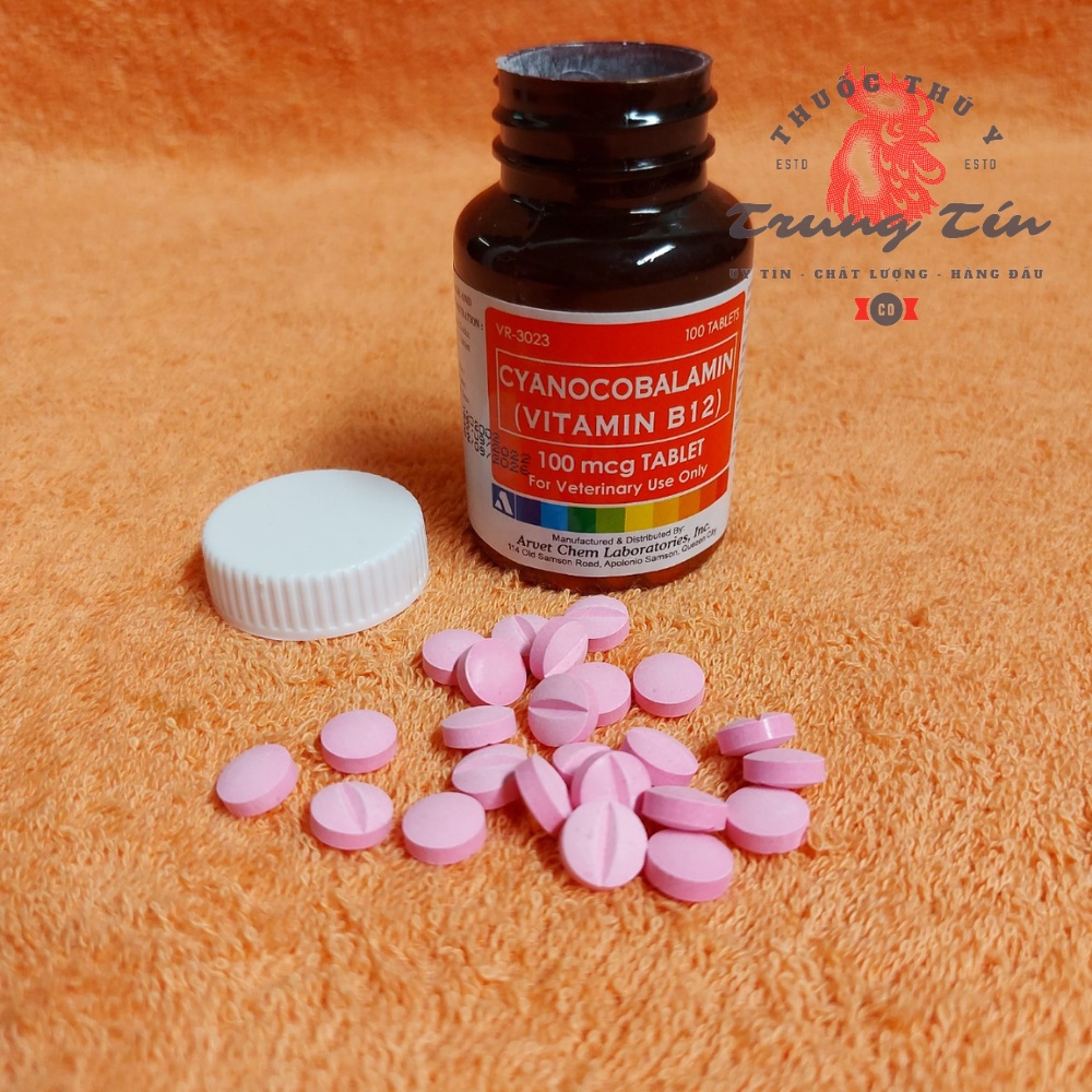 Vitamin b12 LỌ MỚI  thu.ốc bổ dành cho gà đá - lọ / 100 viên