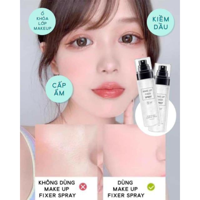 Xịt Nhũ Khóa Trang Điểm Star Flash Make Up Spray 8 Hours Wear Cấp Âm Tức Thì Cho Làn Da | BigBuy360 - bigbuy360.vn