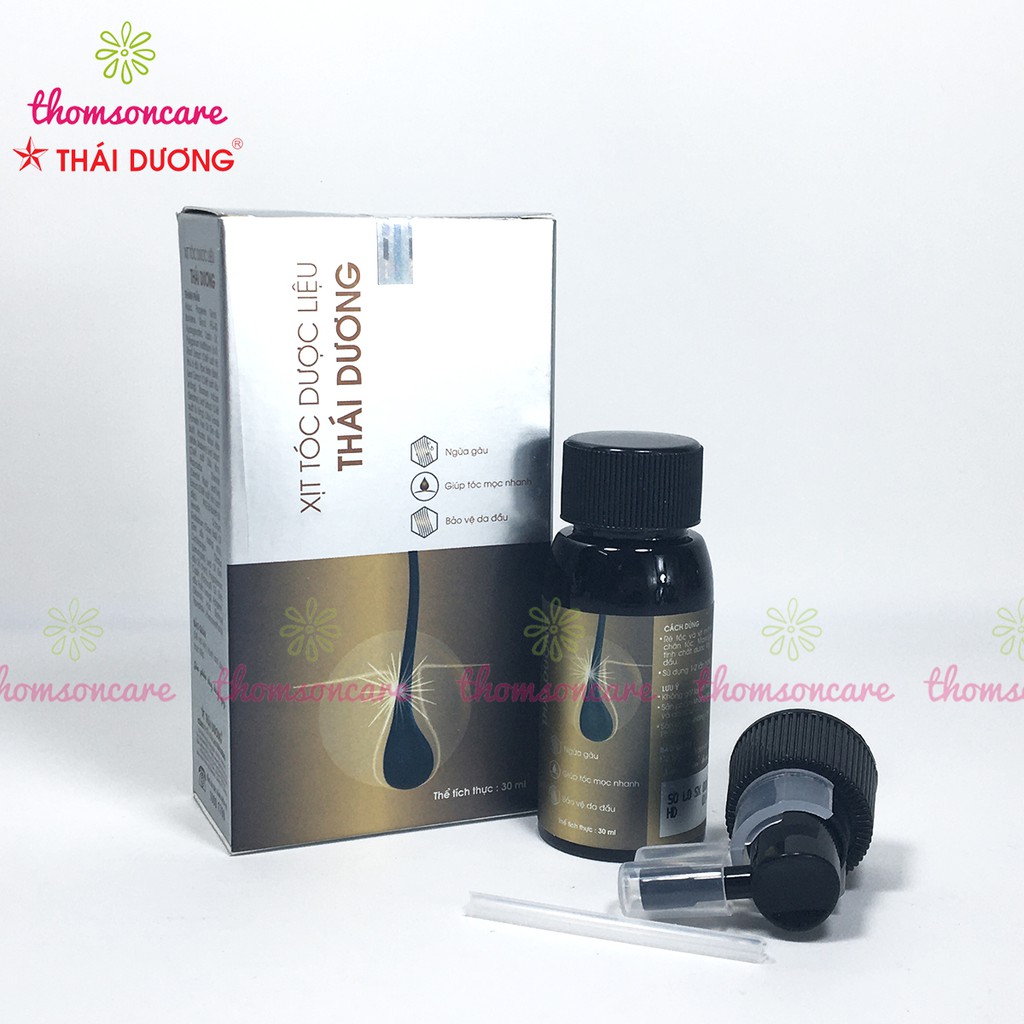 Xịt Tóc Dược Liệu Thái Dương - xịt mọc tóc nhanh từ thảo dược từ tinh dầu bưởi, sả chanh, hương nhu