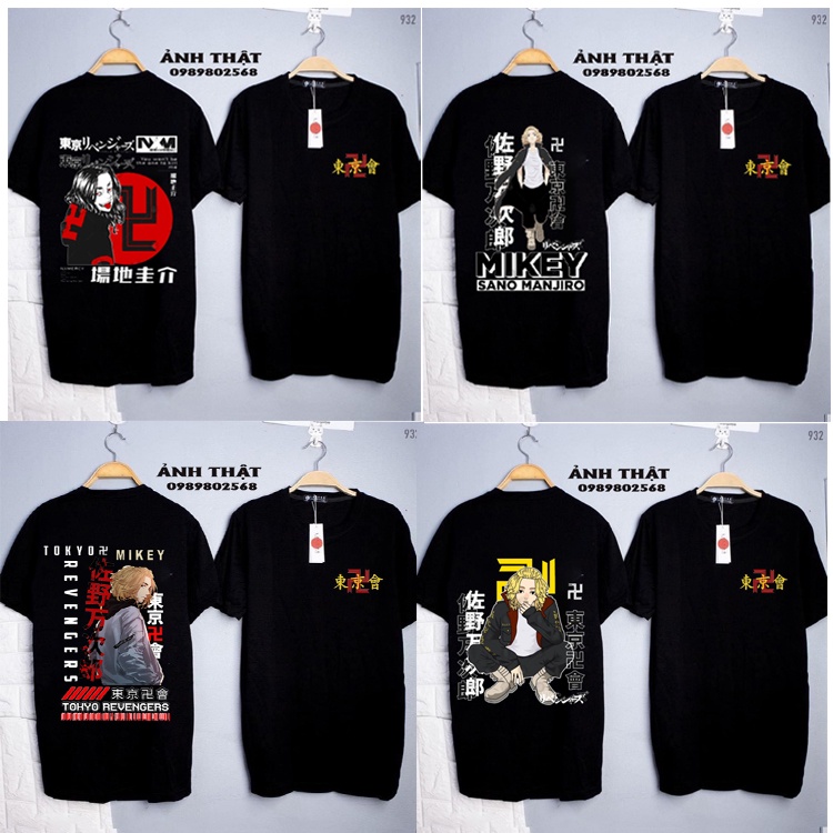 Áo thun  Anime tokyo revenger Áo phông takemichi thun cotton giá rẻ