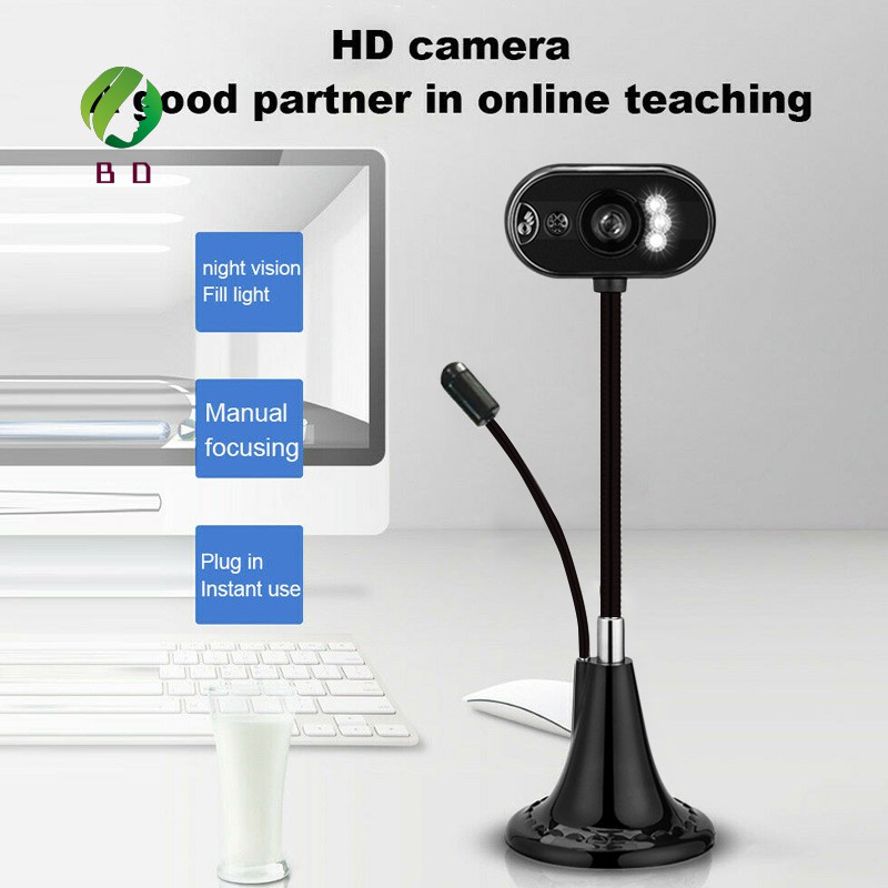 Webcam Usb Hd Tiktok Tích Hợp Mic Tầm Nhìn Ban Đêm Cho Máy Tính / Laptop | BigBuy360 - bigbuy360.vn