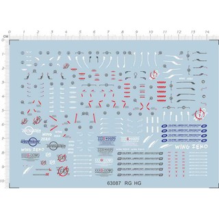 Decal nước hg rg 1/144 dòng wing gundam tổng hợp