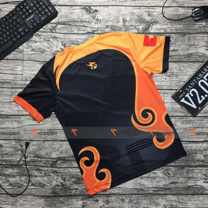 HOT - Áo game thi đấu Esports thun ngắn tay nam - Team Flash 2020 màu đen
