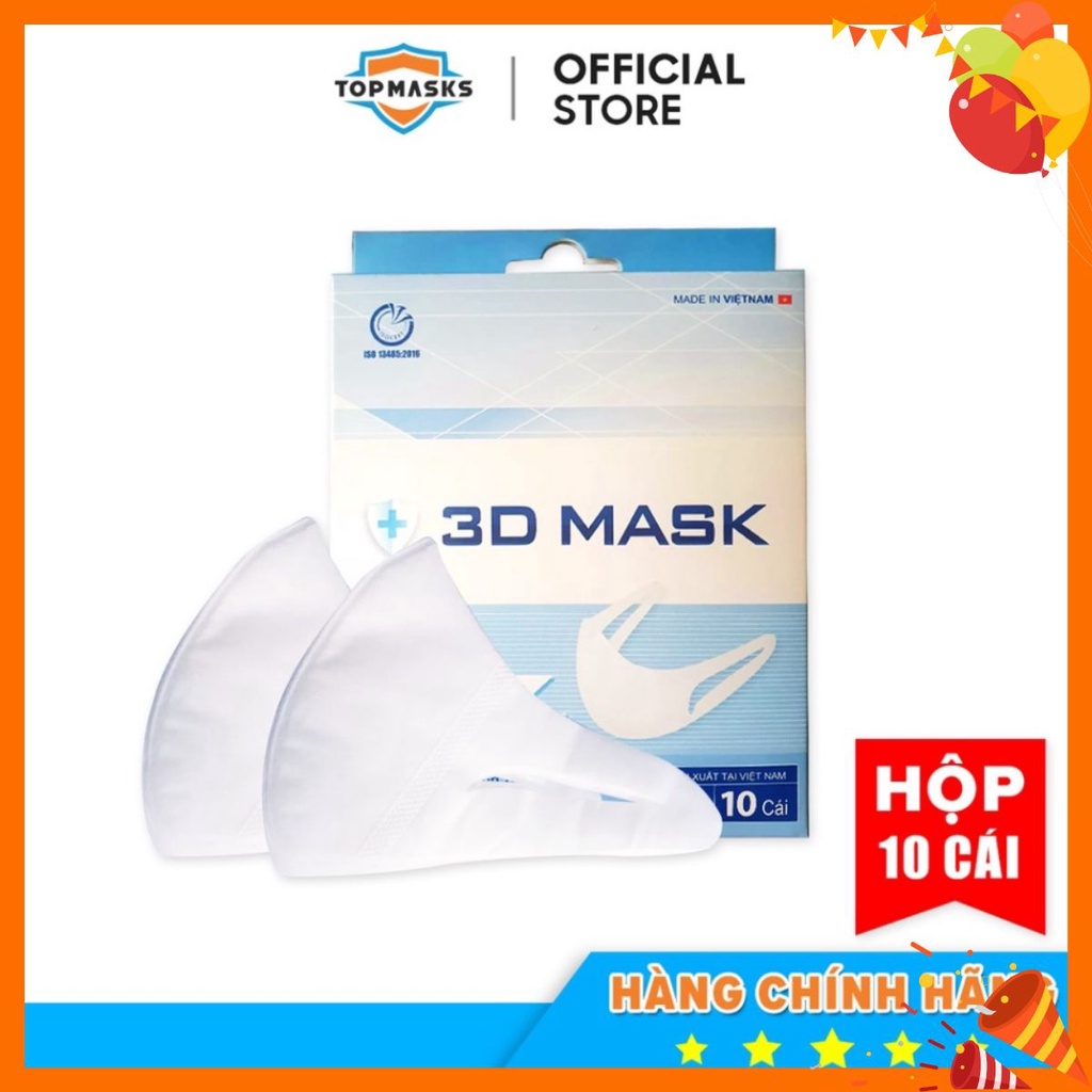 Khẩu trang 3D MASK, khẩu trang diệt khuẩn ,chống bụi cao cấp hộp 10 cái lehaii2020