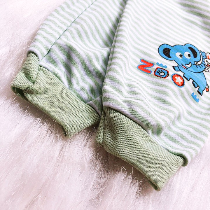 Quần dài nỉ cotton kẻ dày dặn cho bé trai và bé gái 2-10kg chất vải đẹp mềm mát co giãn thoải mái Baby-S – SQVN005