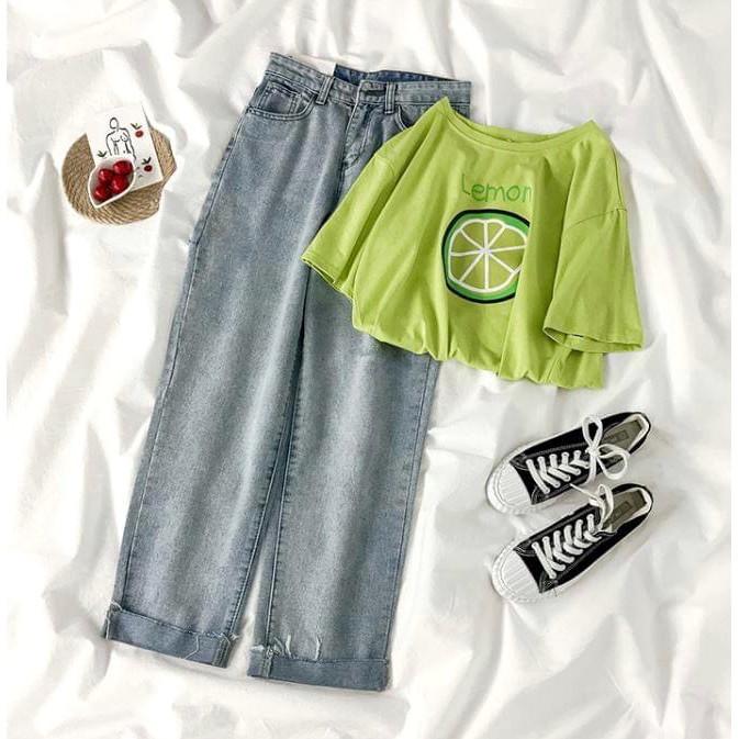Quần Suông Jeans Bigsize Tua Lai size 30-35 58-85kg BGS01-51-02