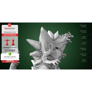 File in 3D Space Godzilla