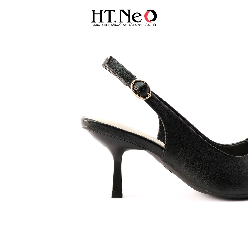 Sandal cao gót quai hậu nữ HT.NEO Thiết kế hiện đại cao gót nhỏ 6cm quai sau, mũi nhọn trẻ trung cá tính SDN128