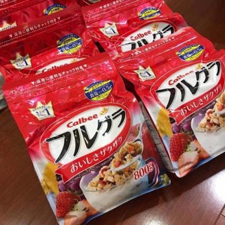 Ngũ cốc Calbee Đỏ 800gr Nhật bản