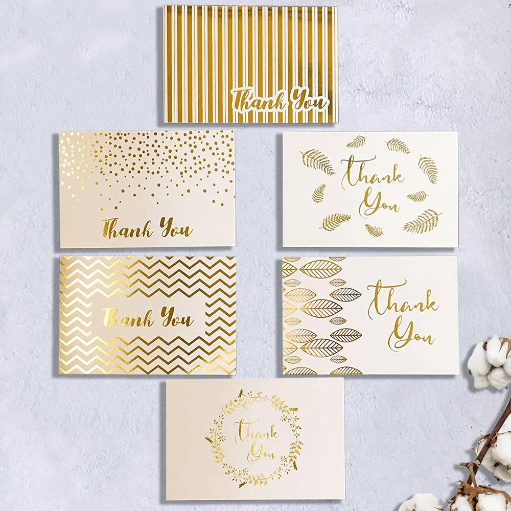 Set 50 Thiệp Mời Đám Cưới In Chữ Thank You