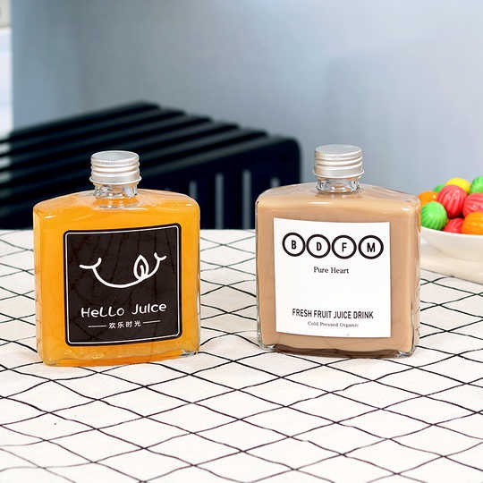 Chai Thủy Tinh Vuông Dẹp Nắp Nhôm 50ml | 100ml | 200ml | 250ml , Tùy chọn Dung Tích