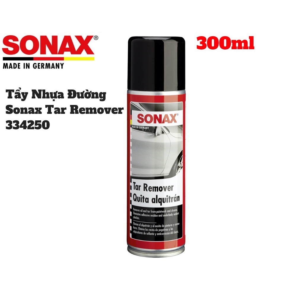 Dung Dịch Vệ Sinh Tẩy Nhựa Đường Sonax Tar Remover 334250 300ml Tặng Khăn