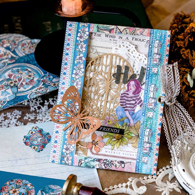 Ông Giấy 6 Phong bì Retro Cây Hoa Vườn hồng Yêu tinh Con sứa Cú Văn học Thư viết được Giấy dán niêm phong Bộ phong bì