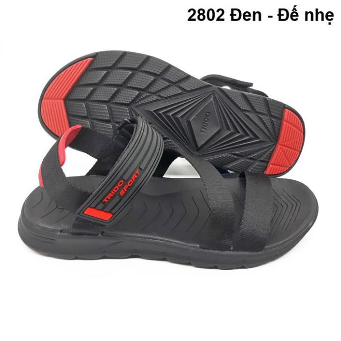 Giày Sandal Quai Chéo Nam Trido 8820A Xám hg