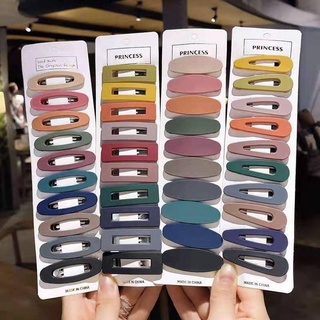 Set 20 Chiếc Kẹp Tóc Mái Trơn Nhiều Màu Sắc Ngọt Ngào