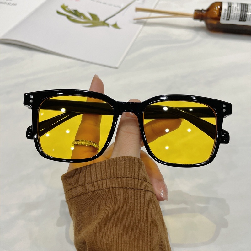 Kính Mát Gọng Vuông Màu Kẹo Thời Trang Hàn Quốc