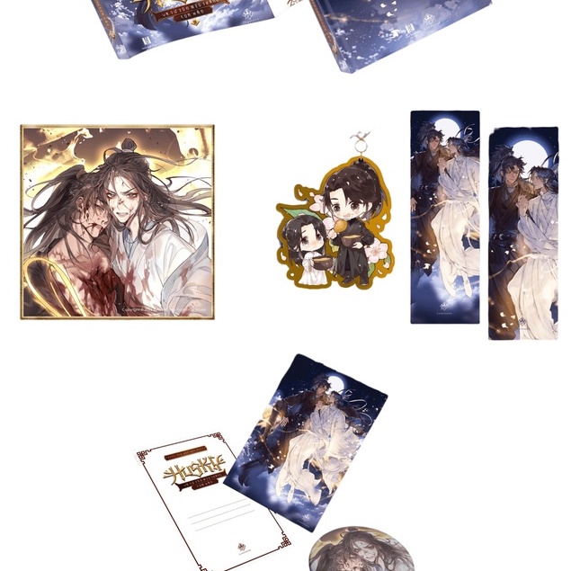 Phụ Kiện Mốc Gương,Poscard,Shikishi,Huy Hiệu - Bản Đặt Biệt Husky và Sư Tôn Mèo Trắng Của Hắn 3