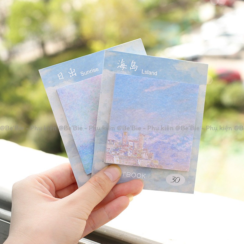 Giấy note ghi chú sky đáng yêu, Giấy note dễ thương BeBie - BP044