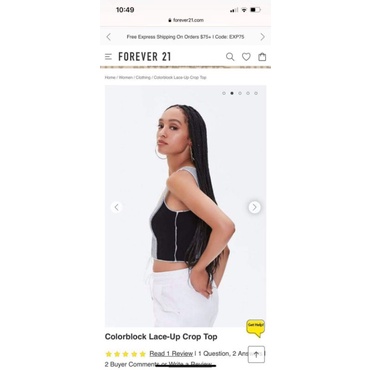 Áo croptop đan dây F21