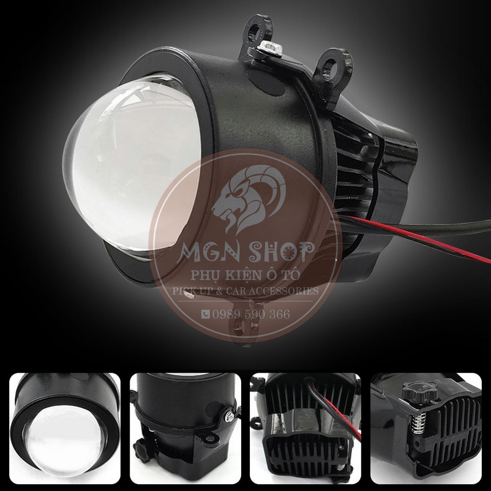 [Bộ 02 đèn] [Bi LED] [đèn gầm sương mù H11] [2 chế độ cos pha] [3.0 inch] dành cho ô tô